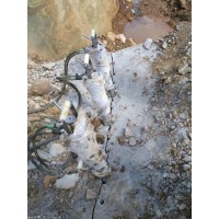 江陰市無聲拆除石頭用液壓分石機設備